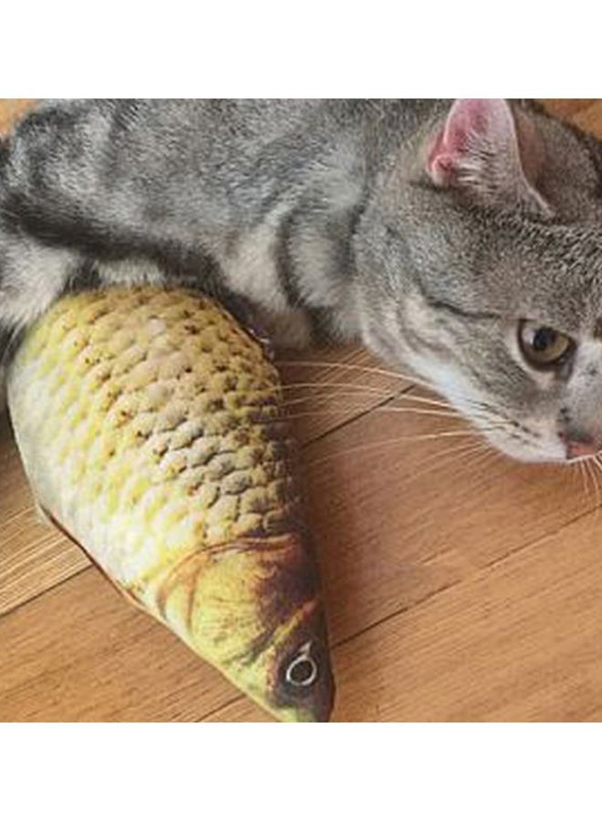 OUTAD Catnip Catmint Fish Shape Short Plush Toy Grass Carp 200x20x80mm - Image 3