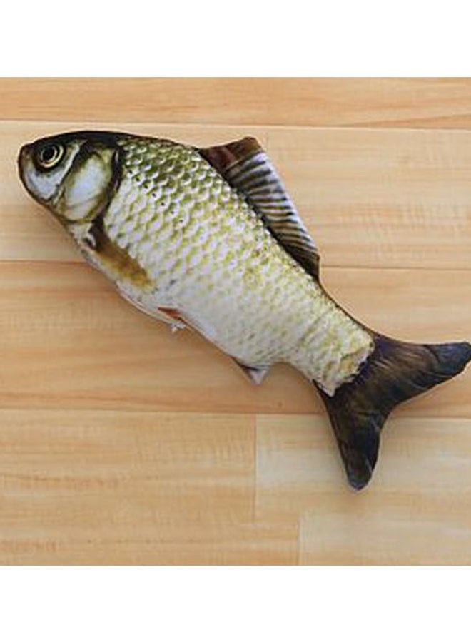 OUTAD Catnip Catmint Fish Shape Short Plush Toy Grass Carp 200x20x80mm - Image 2