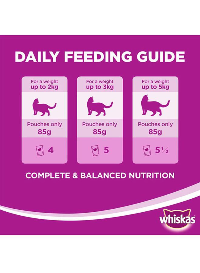 Whiskas Tuna Wet Cat Food Pouch 1+Years 12x85grams  - Image 4