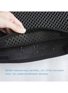 OUTAD Non-Slip Waterproof Litter Mat Black  - Image 4