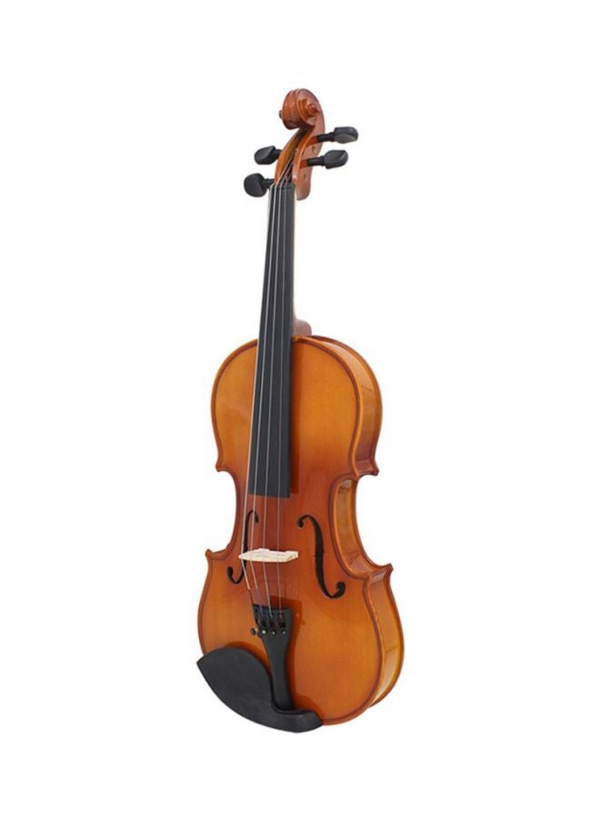 Megarya 4/4 Natural Acoustic Solid Wood Spruce Flame Maple Veneer Violin With Case  - Image 4