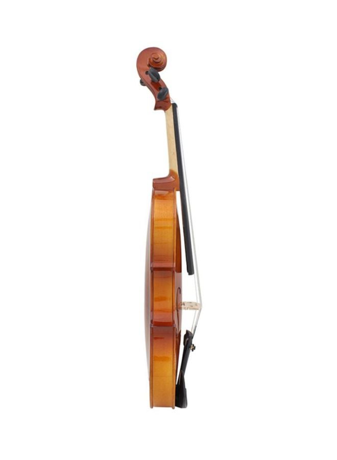 Megarya 4/4 Natural Acoustic Solid Wood Spruce Flame Maple Veneer Violin With Case  - Image 5