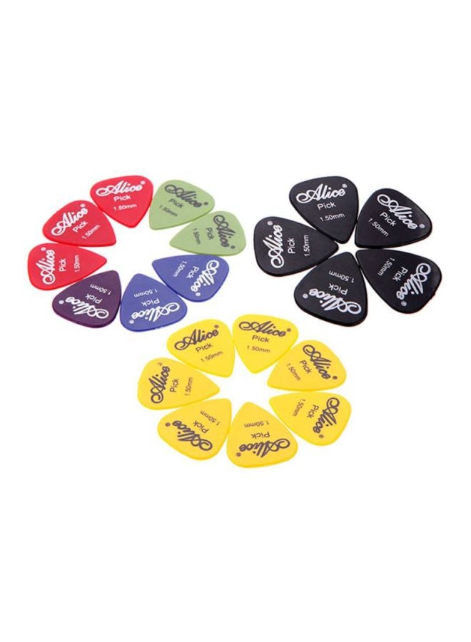 ammoon 20-Piece 1.5mm Smooth ABS Guitar Picks Plectrum  - Image 2