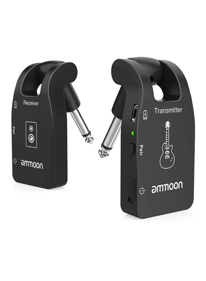 ammoon 6 Channels Wireless Audio Transmitter Receiver For Electric Guitar Bass  - Image 2
