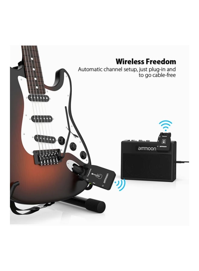 ammoon 6 Channels Wireless Audio Transmitter Receiver For Electric Guitar Bass  - Image 3