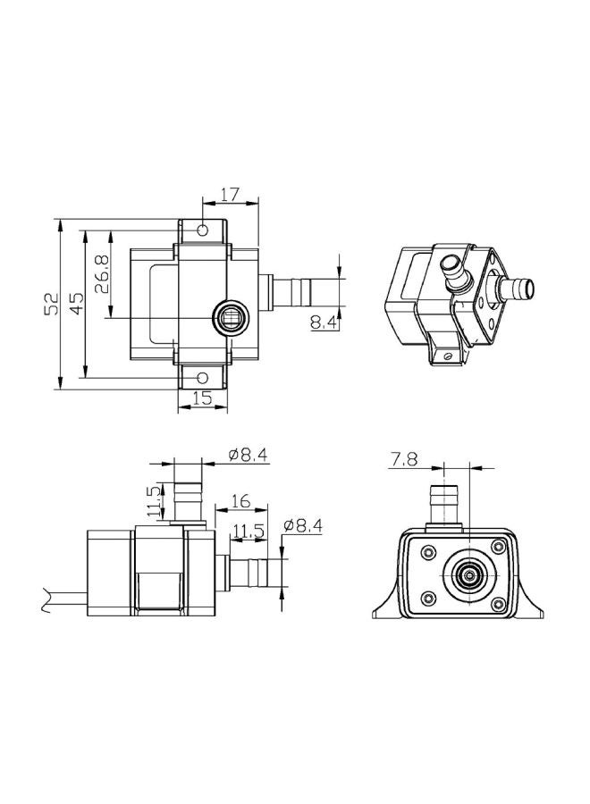 ANSELF Mini Brushless Submersible Water Pump For Fish Tank Black 6.5x4.5x6.5cm  - Image 5