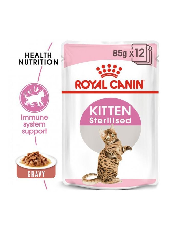 ROYAL CANIN Kitten Sterilised Wet Food Brown 1.02kg - Image 2
