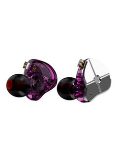 TRN Hybrid In-Ear Earphones With Mic Purple/Silver/Black  - Image 1