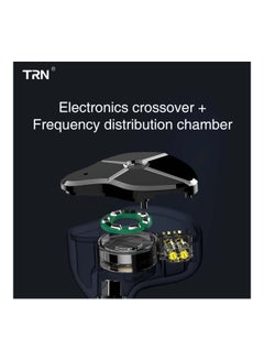 TRN Hybrid In-Ear Earphones With Mic Black  - Image 4