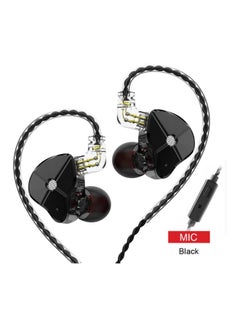 TRN Hybrid In-Ear Earphones With Mic Black  - Image 3