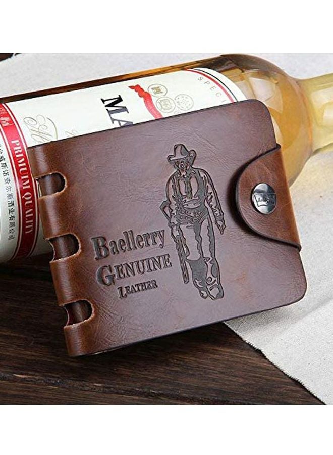 baellerry Leather Bifold Wallet Brown  - Image 4