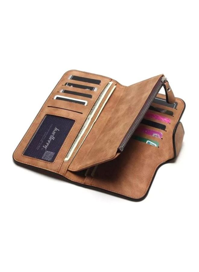 baellerry - Leather Trifold Wallet Beige - Image 1