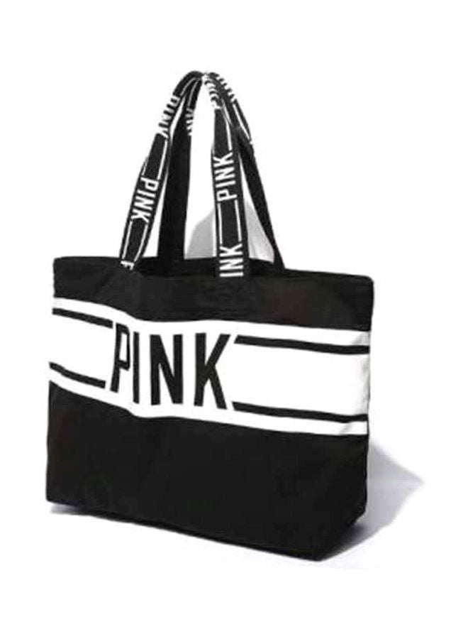 Victoria's Secret Printed Shopper Bag Black/White  - Image 2