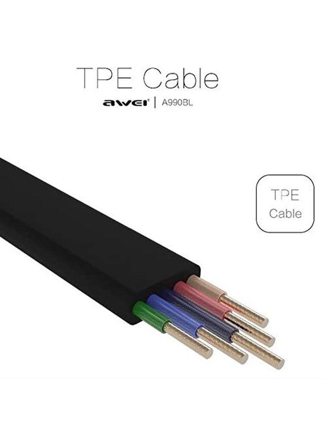 Awei Sport Bluetooth In-Ear Earphones With Mic Gold/Black - Image 5