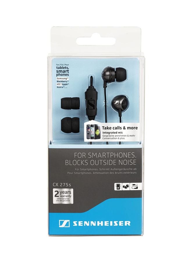 Sennheiser In-Ear Universal Headphones With Mic Black - Image 1