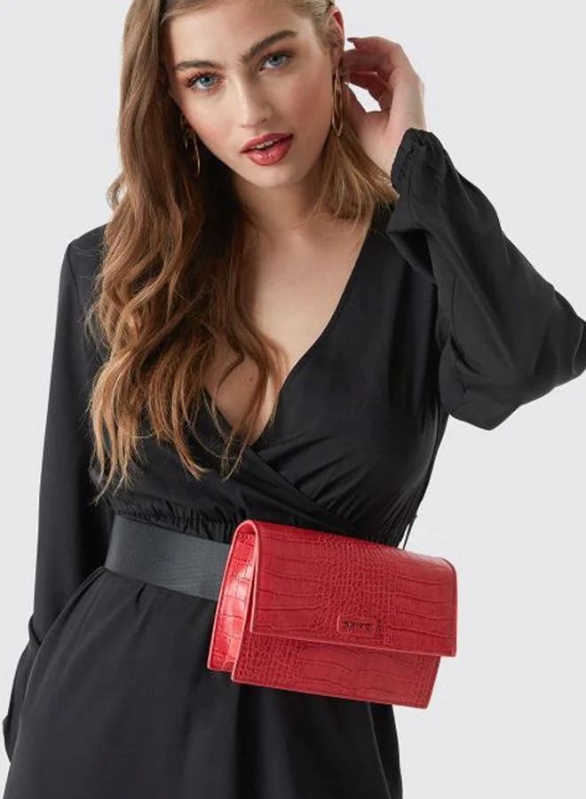 NA-KD Solid Color Bum Bag Hot Pink