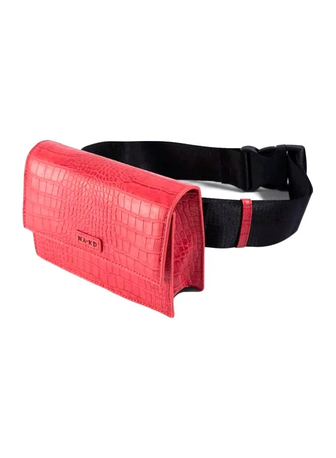 NA-KD Solid Color Bum Bag Hot Pink