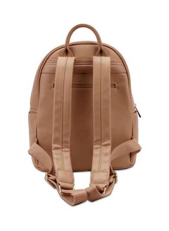 YUEJIN Faux Leather Fashion Backpack Apricot  - Image 2