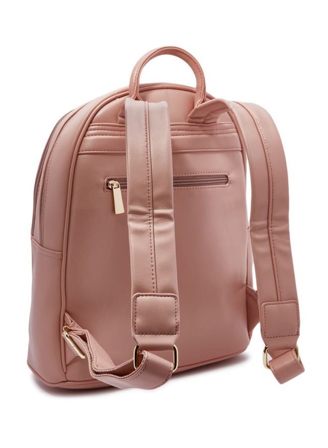 YUEJIN Casual Striped Backpack Pink  - Image 2