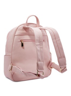 YUEJIN Faux Leather Fashion Backpack Pink  - Image 2