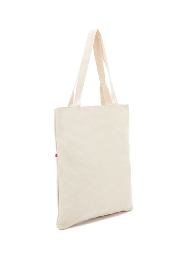 أركاد حقيبة كتف من الجلد الصناعي بيج/أحمر - Image 2