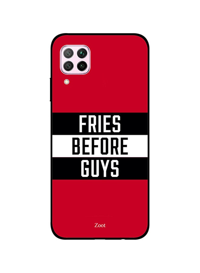 Skin Case Cover -for Huawei Nova 7i Fries Be-fore Guys Fries Before Guys