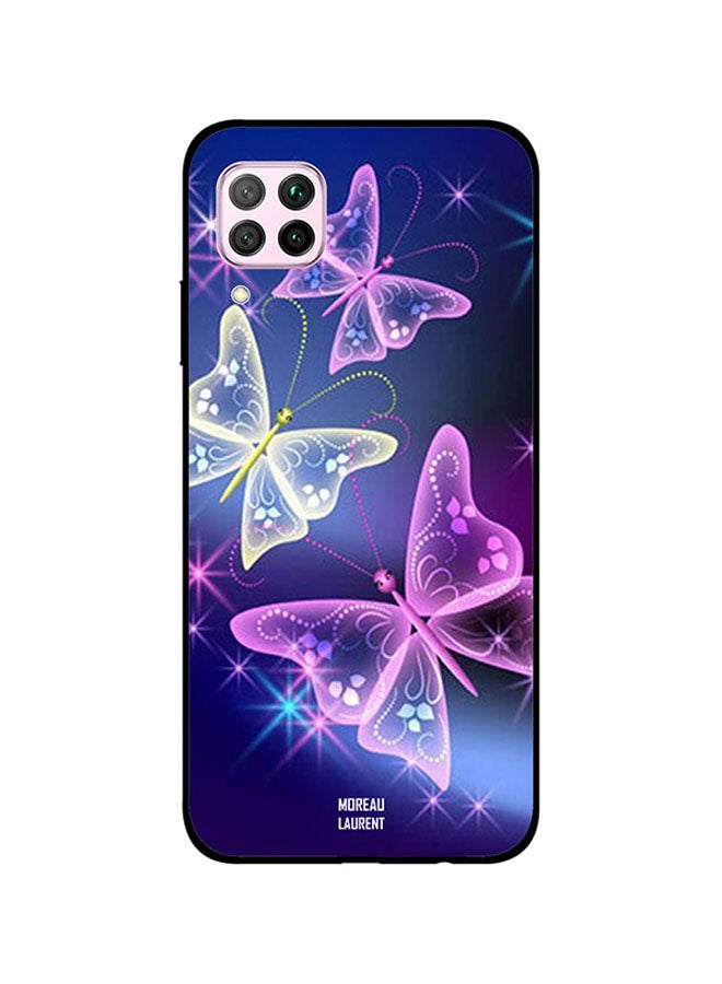Moreau Laurent Skin Snap Case Cover -for Huawei Nova 7i Light Yellow And Pink Butterflies Light Yellow And Pink Butterflies