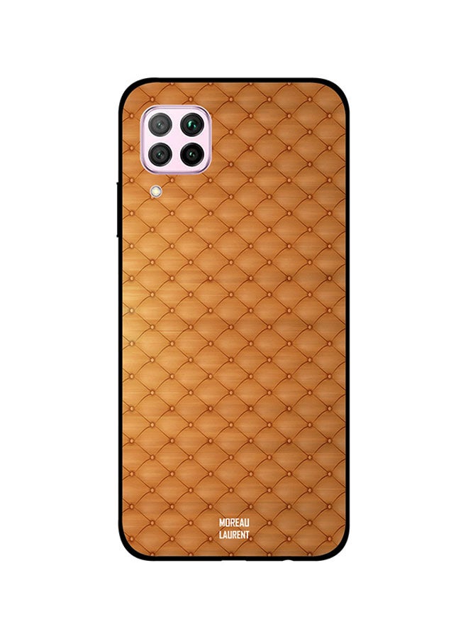 Moreau Laurent Skin Case Cover -for Huawei Nova 7i Orange Stitch Cloth Pattern Orange Stitch Cloth Pattern