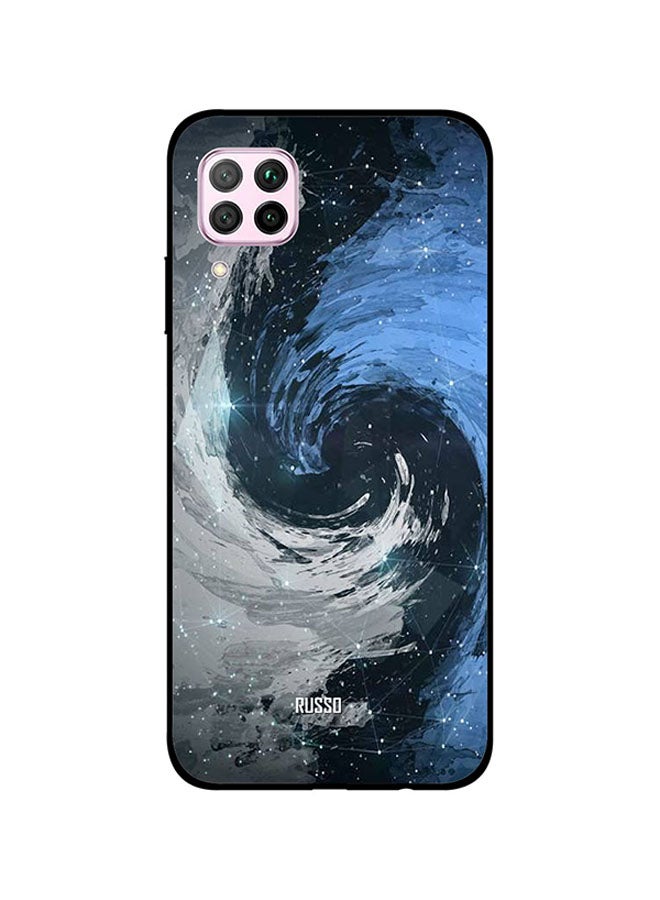 RUSSO Skin Snap Case Cover -for Huawei Nova 7i Blue Hurricane Art Blue Hurricane Art 