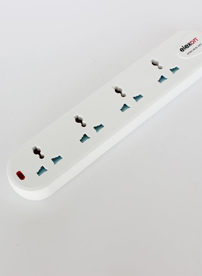 elexon - 4 Way Power Extension Socket 4W White - Image 1