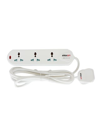 3-In-1 Power Extension T-Socket Adapter White - v1594041863/N30437532A_1