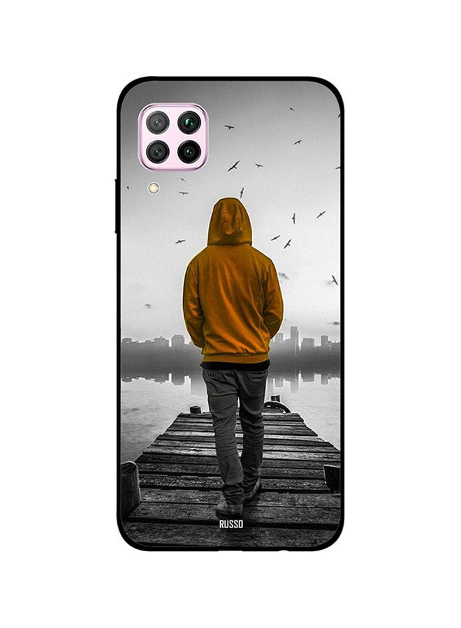 RUSSO Skin Snap Case Cover -for Huawei Nova 7i Evening Walk At Shores Evening Walk At Shores 