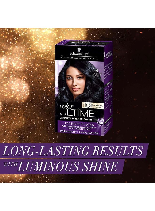 Schwarzkopf - Color Ultime Permanent Hair Color 1.4 Sapphire Black - Image 1