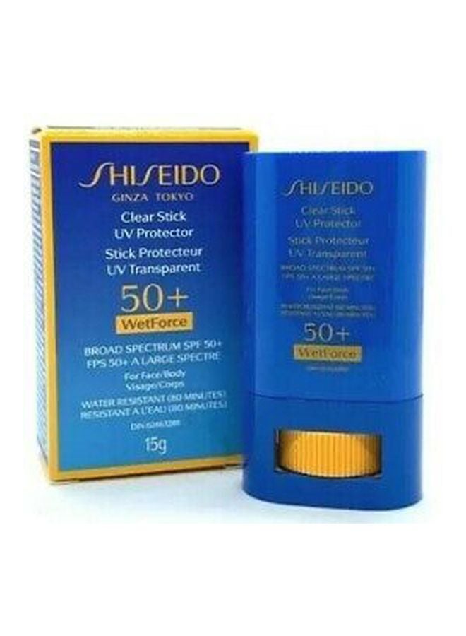 Shiseido - Clear Stick UV Protector WetForce SPF 50+ Sunscreen - Image 1