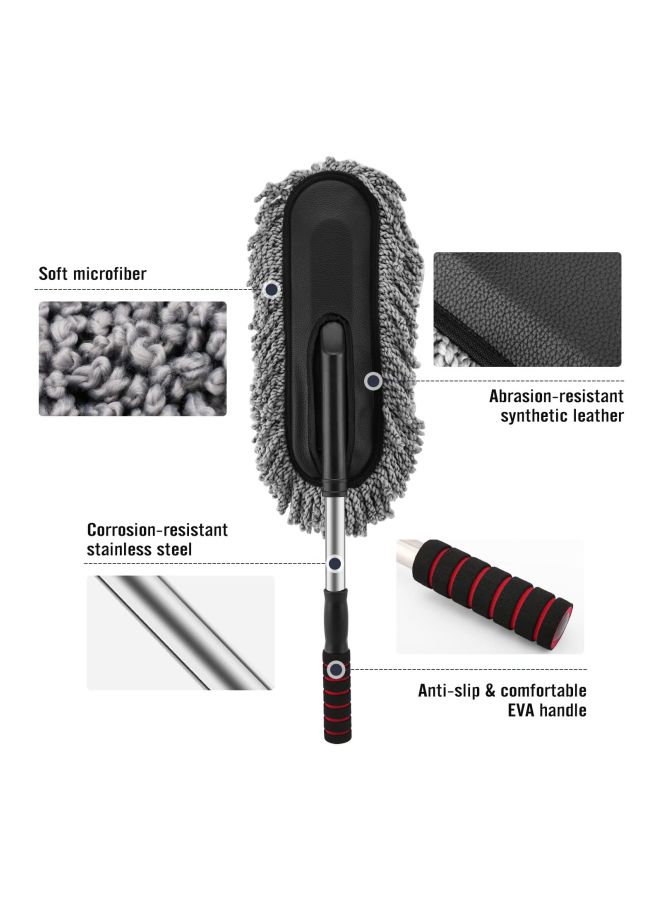 Microfiber Brush With Extendable Handle - Image 3