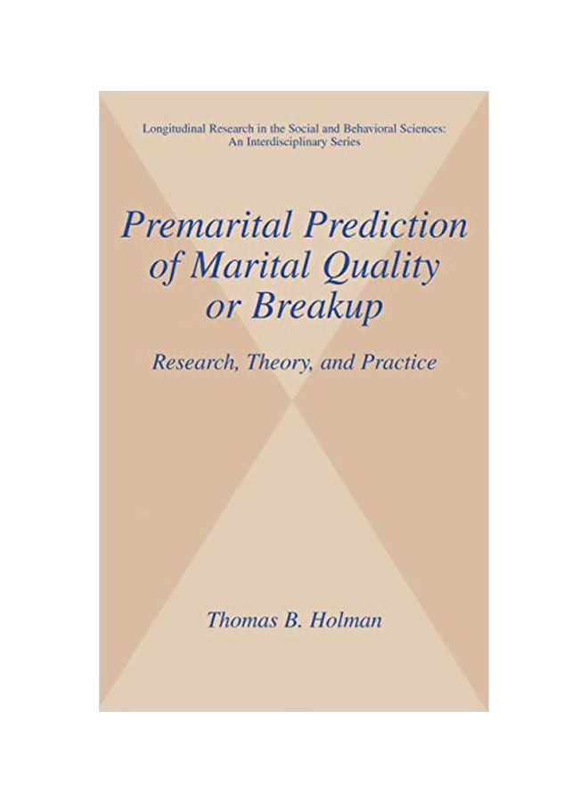 Premarital Prediction Of Marital Quality Or Breakup: Research, Theory, And Practice hardcover english - 31 January 2001 
