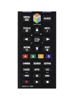 Samsung TV Remote Control Black/Red/Yellow  - Image 2