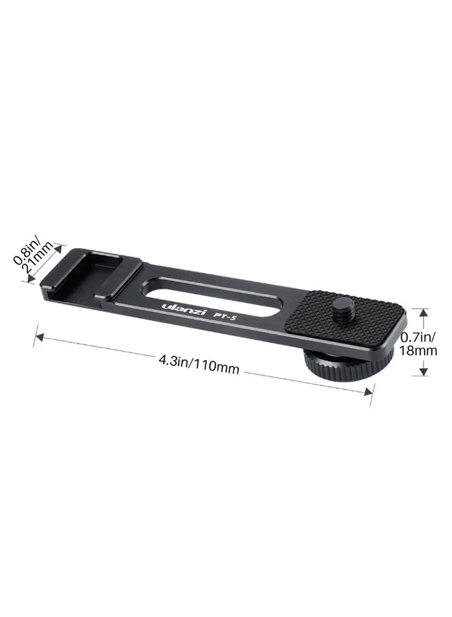 Ulanzi Bracket Vlogging Microphone Extension Plate Black - Image 2