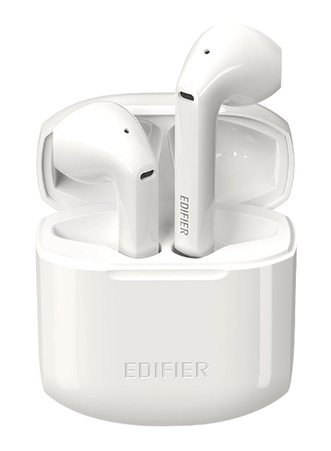 EDIFIER - TWS 200 Truly Wireless Bluetooth In Ear Earbuds with Mic White - Image 1