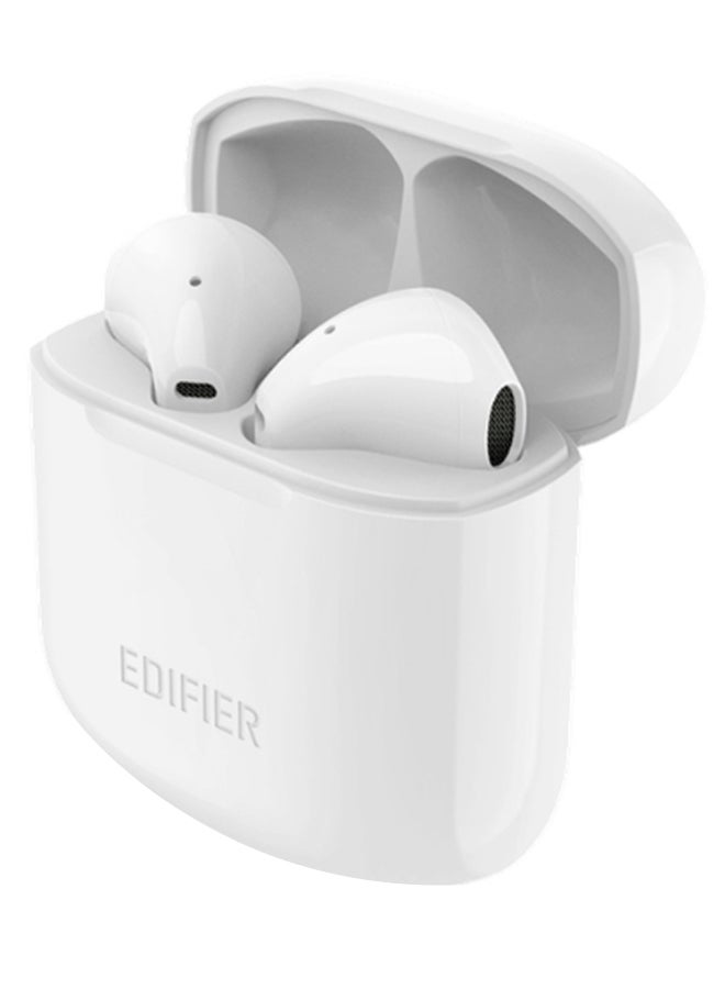 EDIFIER - TWS 200 Truly Wireless Bluetooth In Ear Earbuds with Mic White - Image 1