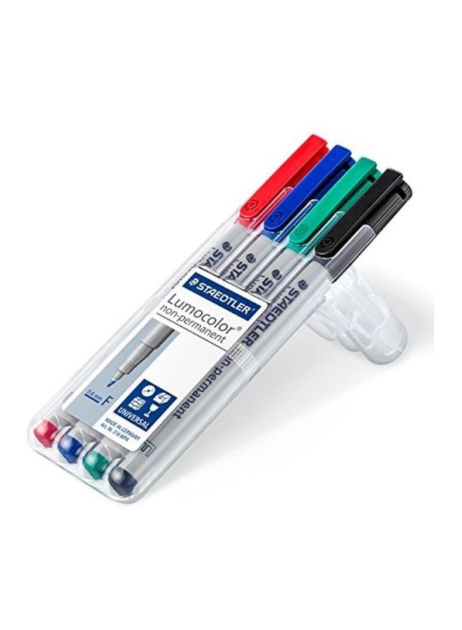 STAEDTLER - 4-Piece Lumocolor Non-Permanent Fine Point Marker Set - Image 1