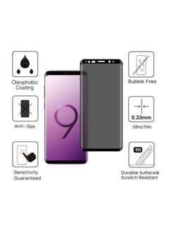 Muzz 3D Tempered Glass Screen Protector For Samsung Galaxy S9+ Black/Clear  - Image 2