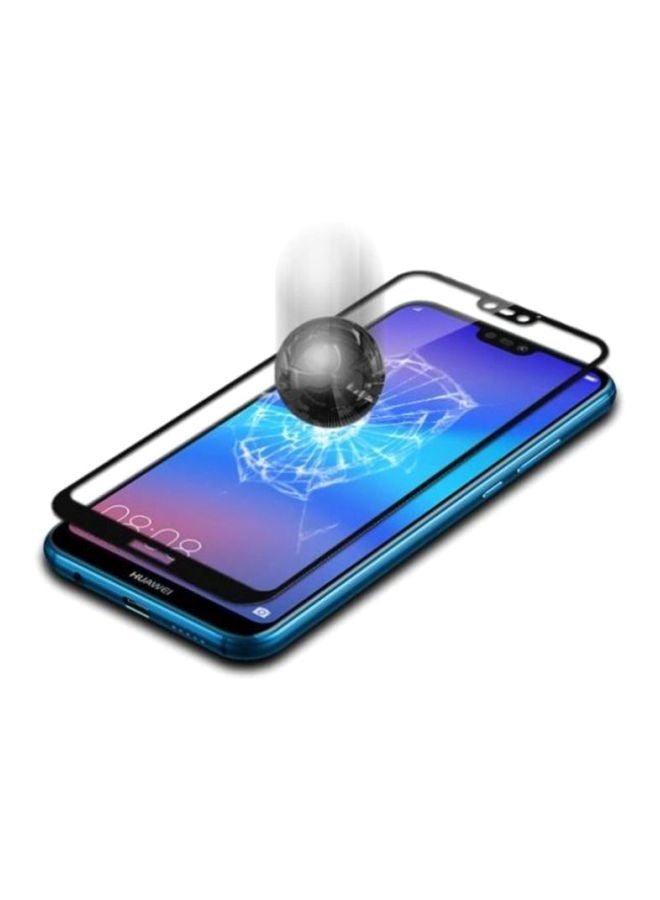 Muzz - Tempered Glass Screen Protector For Huawei Nova 3e Black/Clear - Image 1