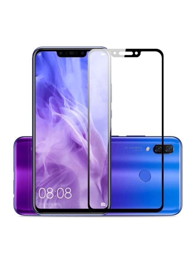 Muzz Tempered Glass Screen Protector For Huawei Nova 3i Black/Clear - Image 2