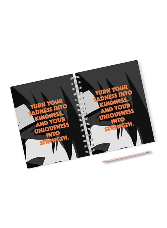 A4 Spiral Bound Printed Notebook Multicolour