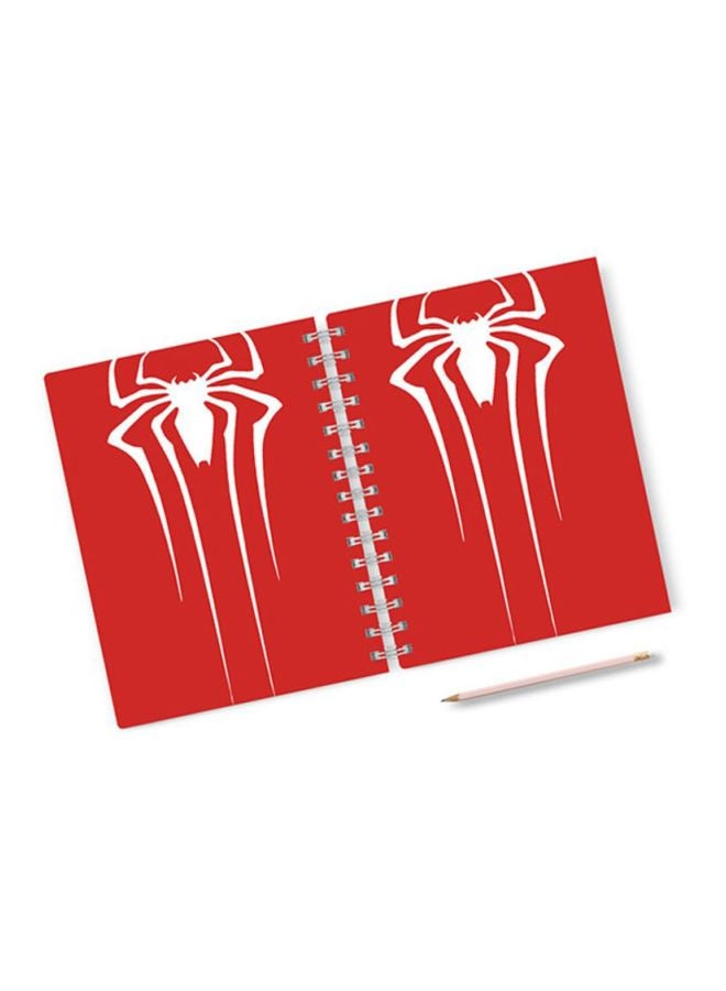 A4 Printed Hard Cover Notebook Red/White