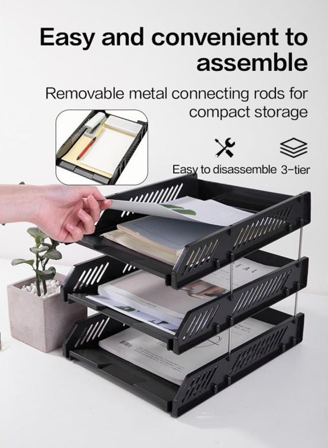 ديلي درج مستندات مكوّن من 3 طبقات أسود - Image 4