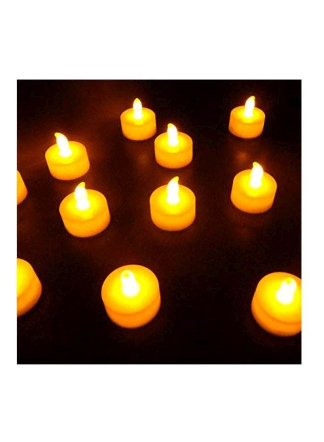 طقم شموع LED مكون من 12 قطعة أبيض - Image 5
