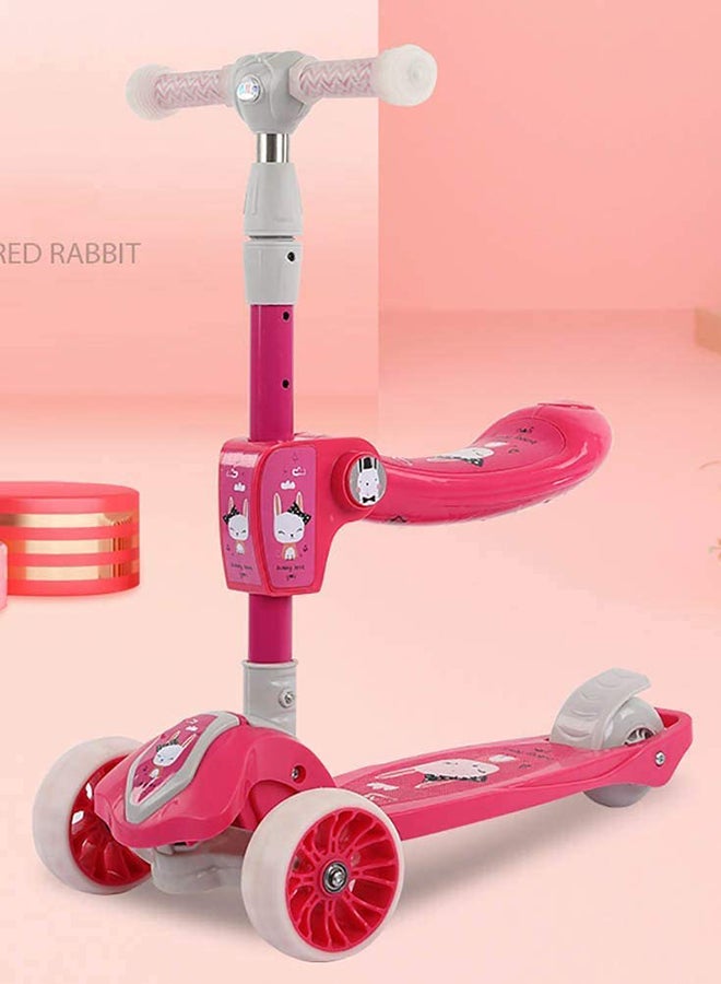 Cool Baby 3-Wheel Kick Scooter With Seat Pink - Image 2