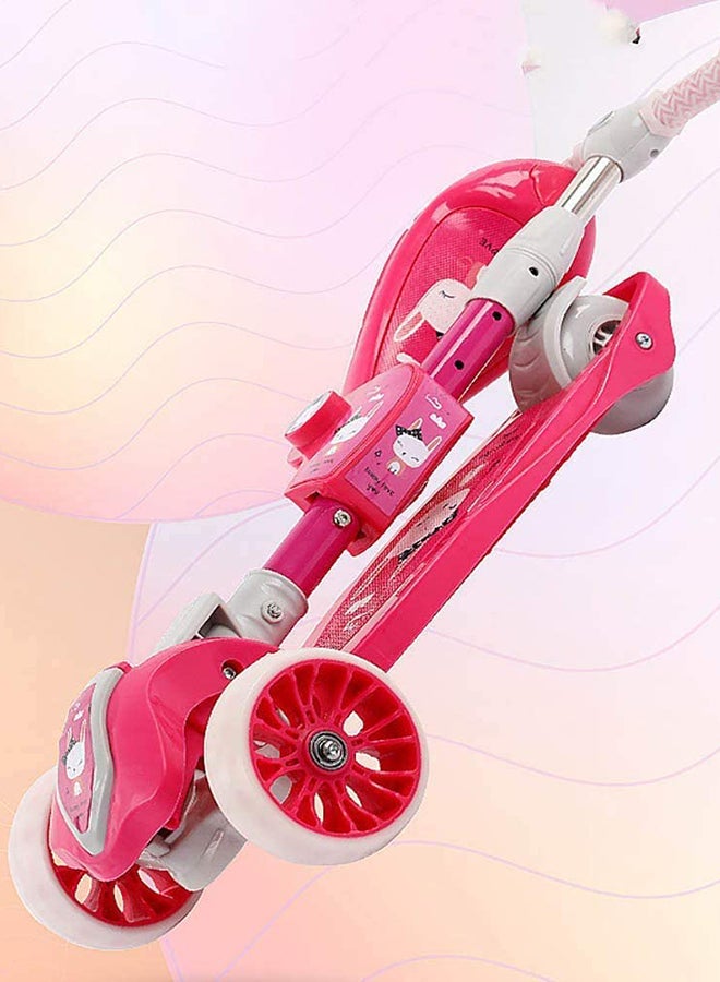 Cool Baby 3-Wheel Kick Scooter With Seat Pink - Image 4
